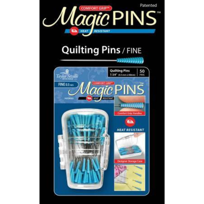 eQuilter Comfort Grip Magic Applique Pins - 100 Count