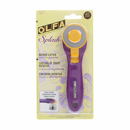 Olfa Ergonomic 45mm Rotary Cutter - Fabric Quilting Crafts 6.5